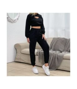 Wholesale 2pcs Women Sets Crop Top + Harem Pants SO160376