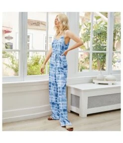 Open-Back Suspender Loose Print Wholesale Jumpsuits SJ183641 -NIKA Clothing Shop e11036bc 48ef 46ca a0fe c1039965473b 7384886f2f9cb1808e7cbad73f6aa830