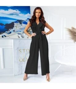 Women Sleeveless V Neck Ruffle Hem Pleated Wholesale Jumpsuits SJN580414 -NIKA Clothing Shop ecc741e0 0d5a 44aa 8643 90adcf600345 3cdf8ed189cead58ee62a6c8597ba382