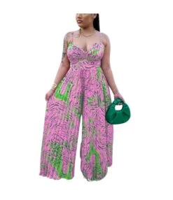 All Over Print Sling Pleated Jumpsuit Wholesale Womens Clothing N3823103000095 -NIKA Clothing Shop fbb14a6c570444239ef7b0ad012c945e 5