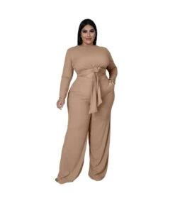 Plus Size 2pcs Women Wholesale Long Sleeve Top + Wide Leg Pants SO210360 -NIKA Clothing Shop ffcd0b48 2a98 495d 9312 07a3a096150c 3a9ffceacacddf135b654a1725b278c6